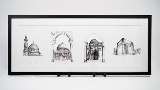 Four mosque drawing