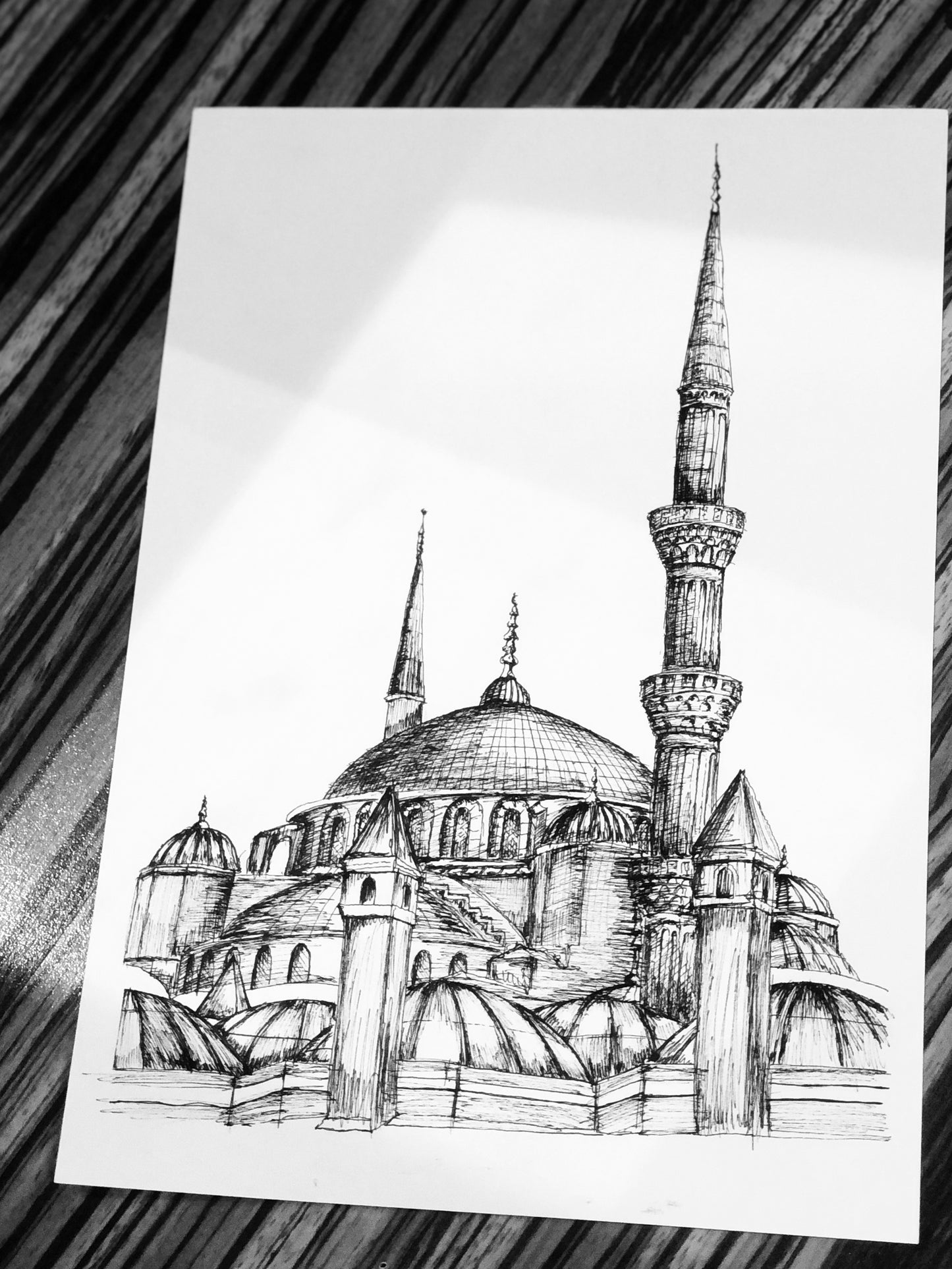 Blue Mosque original drawing