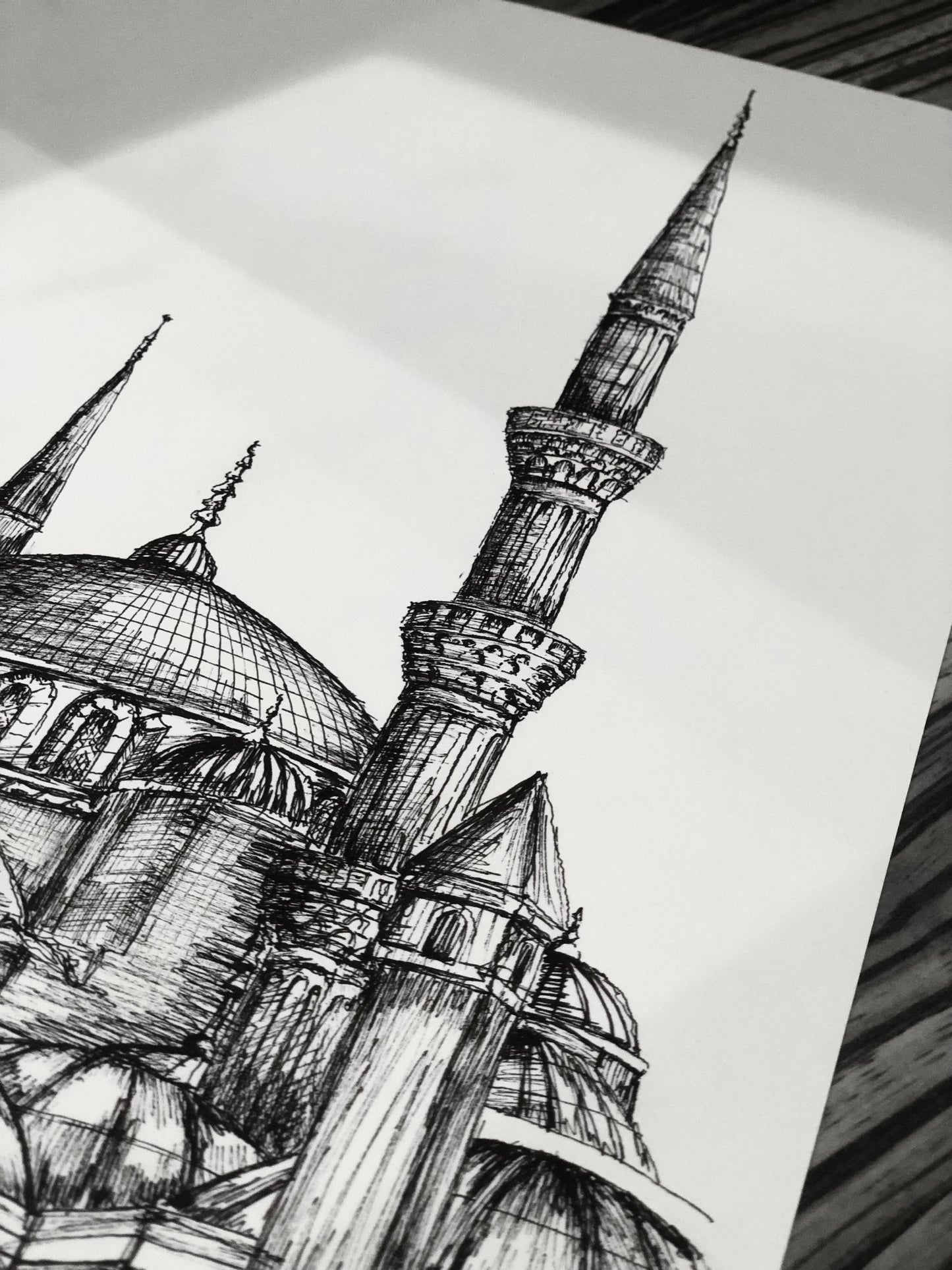 Blue Mosque original drawing