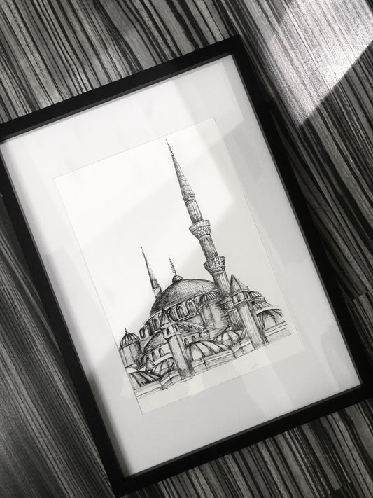 Blue Mosque original drawing