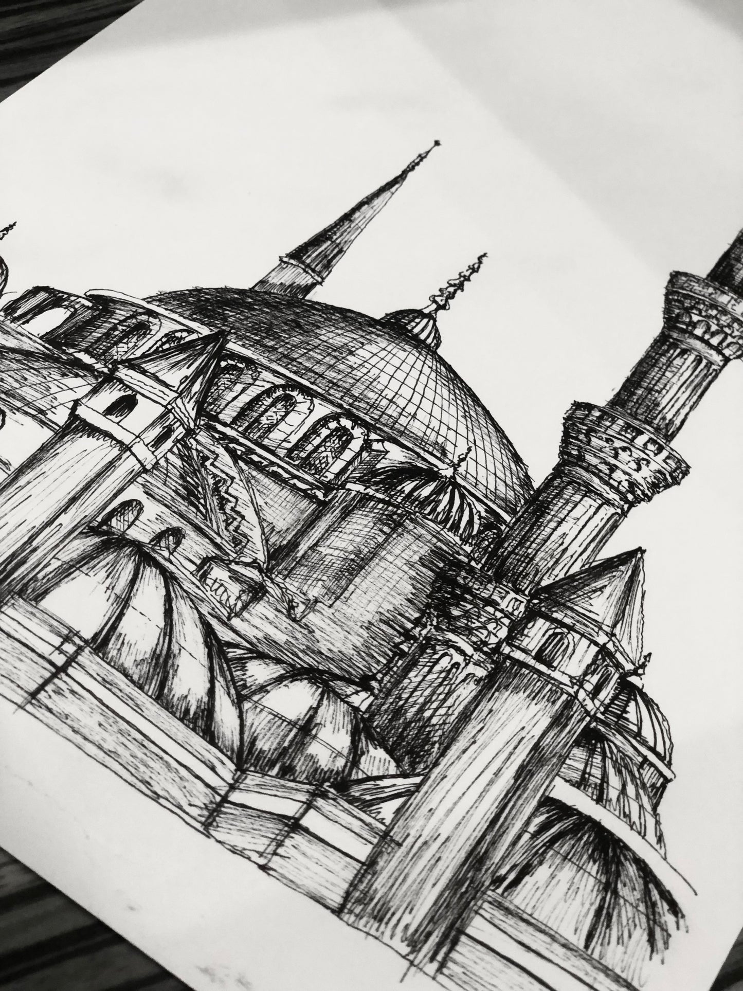 Blue Mosque original drawing