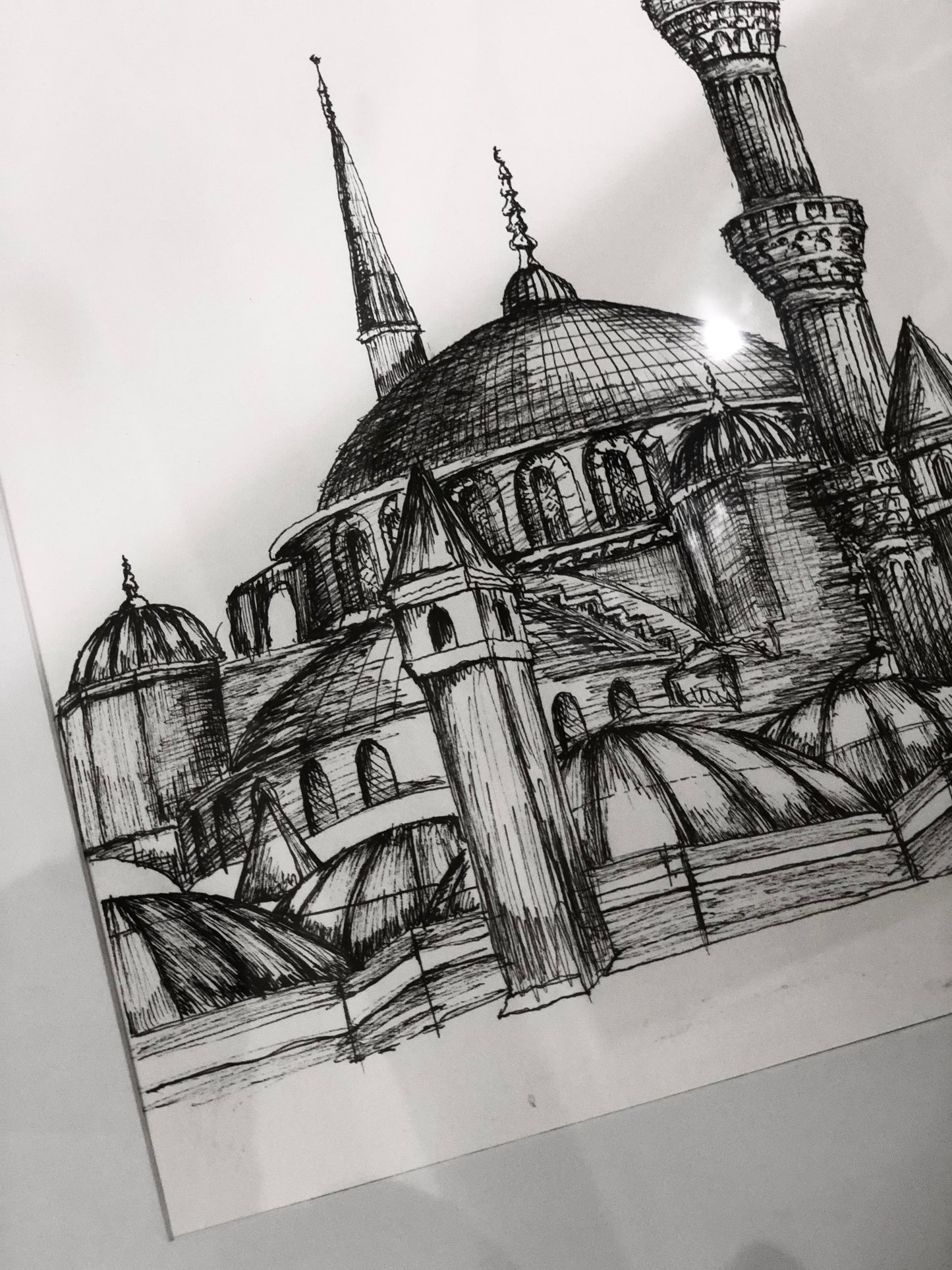 Blue Mosque original drawing