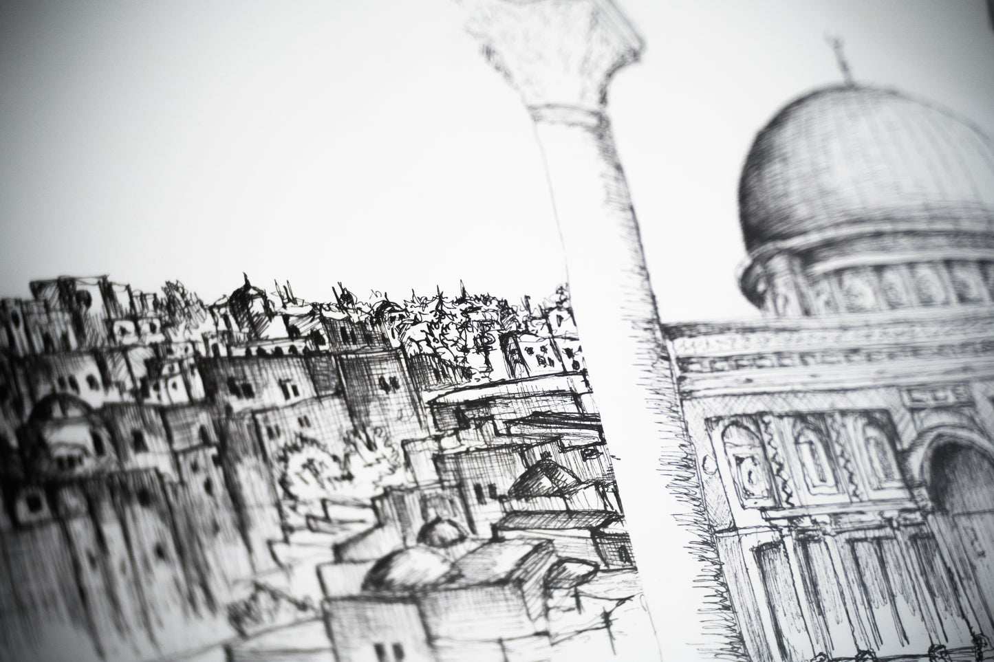 Dome of the rock and the old city of Jerusalem