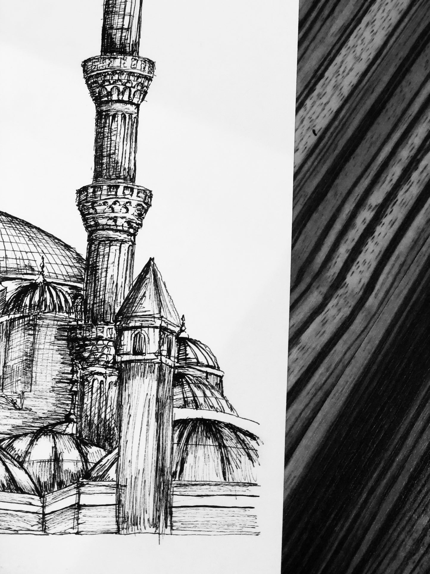 Blue Mosque original drawing