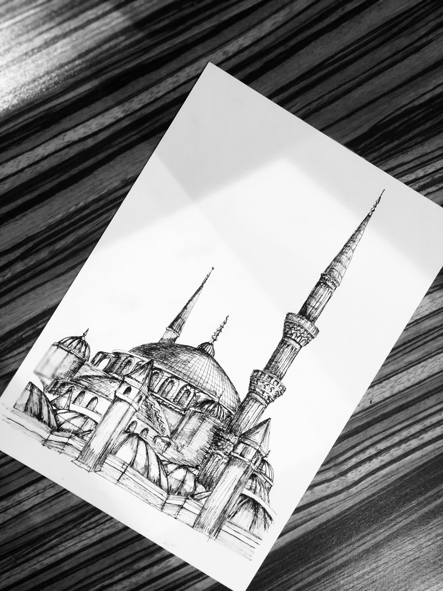 Blue Mosque original drawing