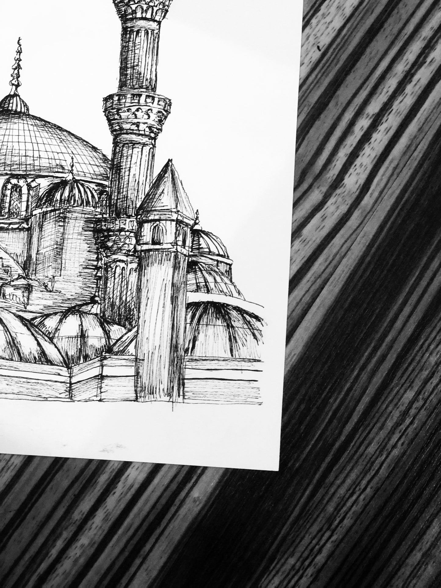 Blue Mosque original drawing