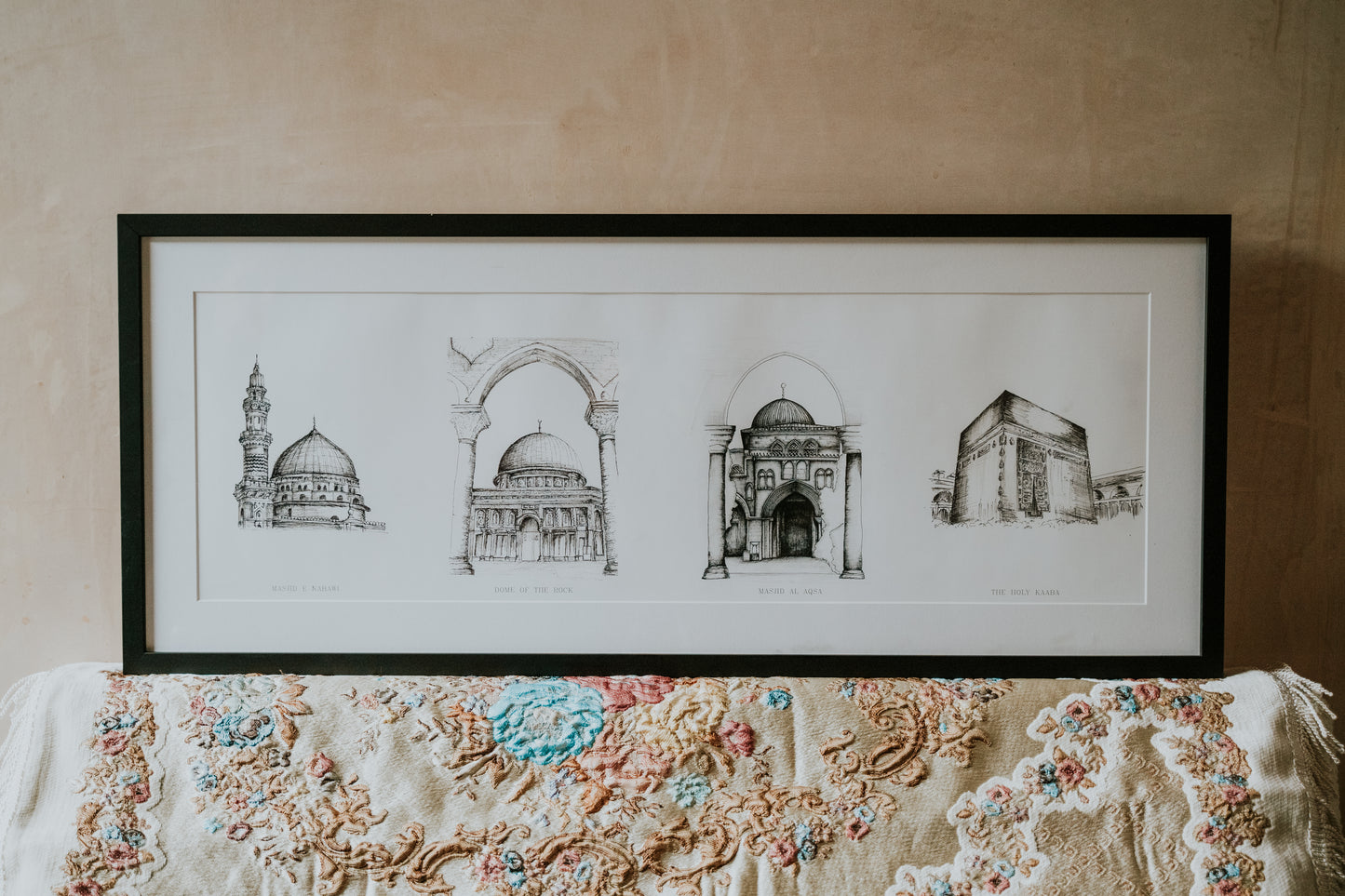 Four mosque drawing
