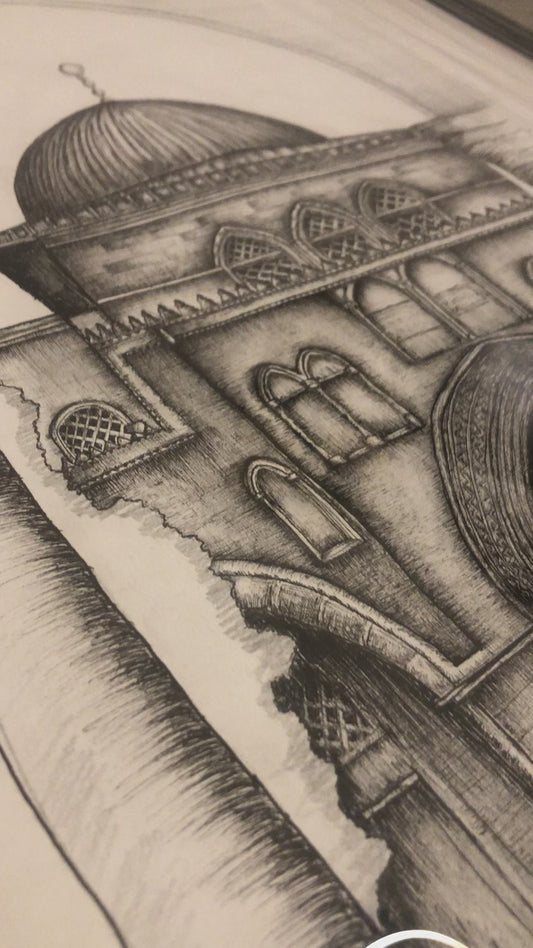 Original drawing of masjid al-aqsa